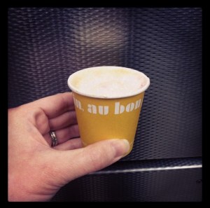 Baby Mint Mochachino made with honor